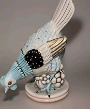 Vintage Porcelain Blue,black And Gold Color, Made In Italy, #123 SeeDescription 