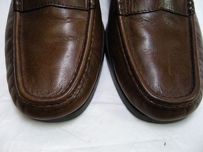 Clarks Active Air Mens Loafers Size 9.5 M Brown Leather #80  display picture 2
