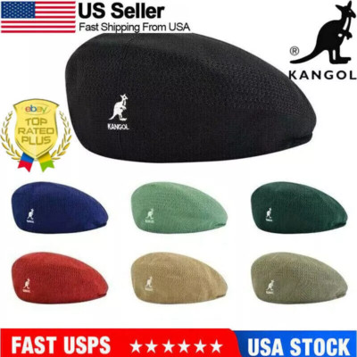 Kangol Breathable Beret Hat Summer Newsboy Woven Flat Caps Casual Men Women USA
