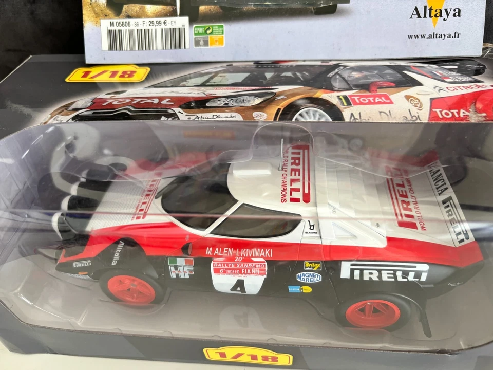 Altaya 1/18 - les plus grandes voitures de rallye n°86 - lancia stratos M. alen - Photo 3/3