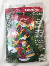 DIMENSIONS FELTWORKS SNOWMEN CHRISTMAS STOCKING 8096 kit