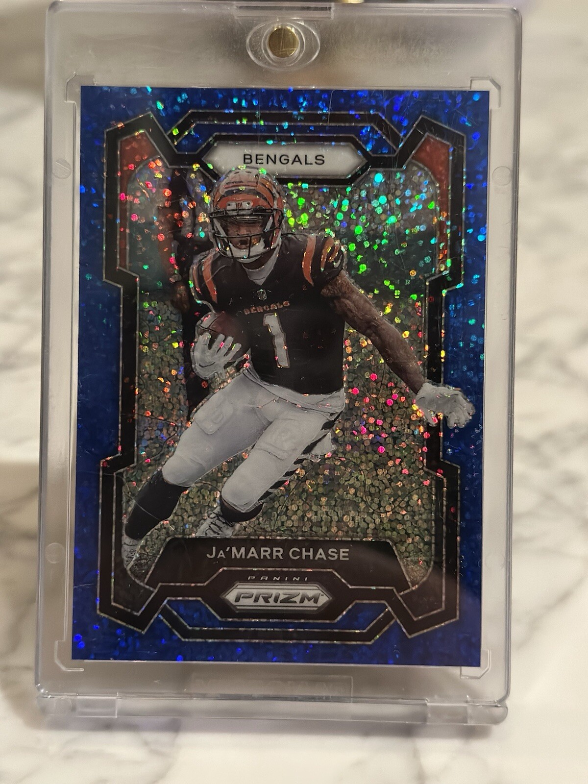 2023 Panini Prizm - Blue Sparkle Prizm #56 Ja'Marr Chase /96 💎🔥