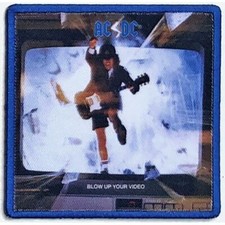 OFFICIAL LICENSED - AC/DC - BLOW UP YOUR VIDEO IRON ON/SEW ON PRINTED PATCH