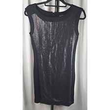 NWT's Women's Ann Taylor Sequin Dress Sleeveless Party Cocktail Black Size 2