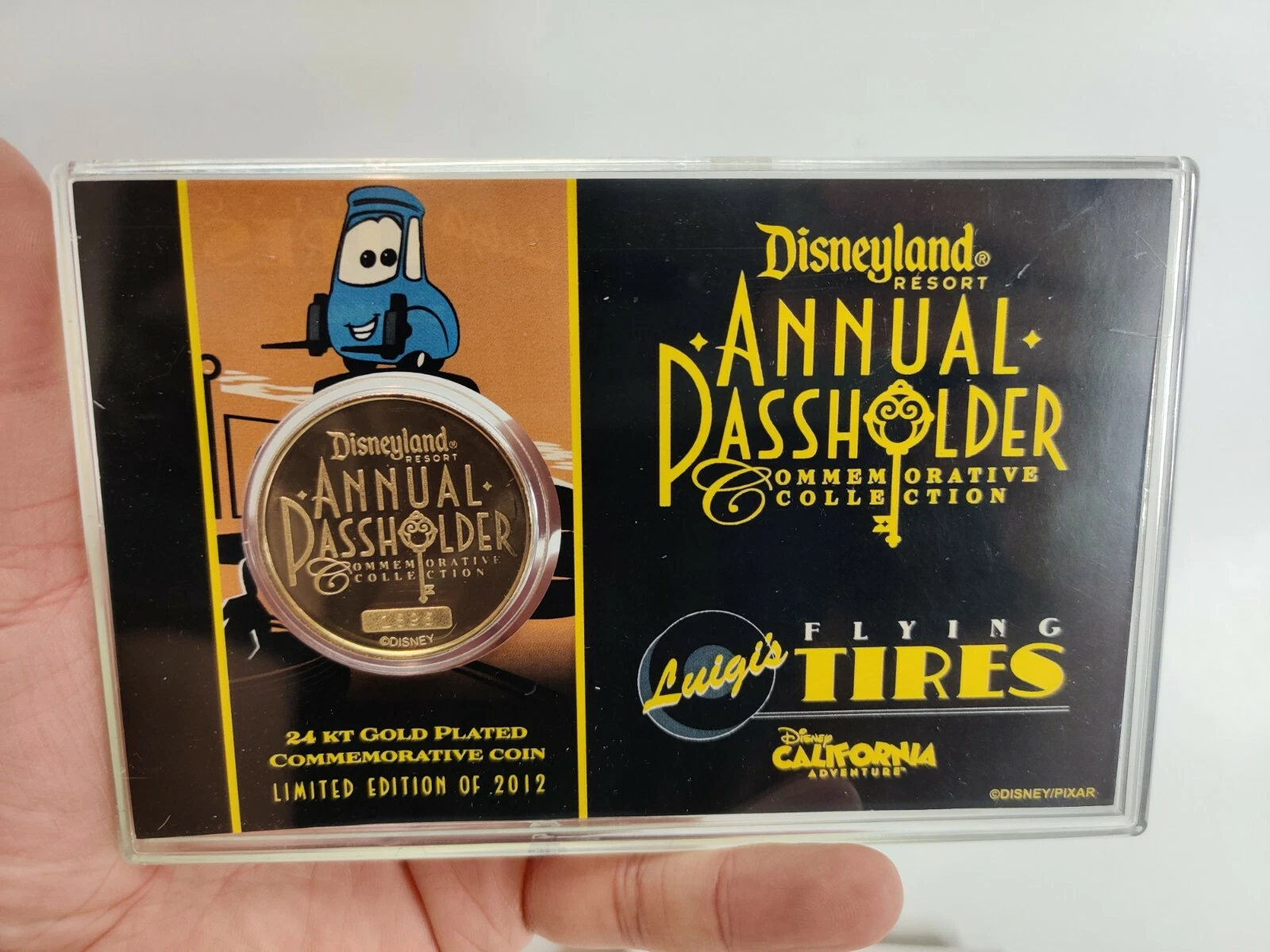 디즈니랜드 캘리포니아 어드벤처 르 골드 도금 루이지 플라잉 타이어 COMM 코인-Freehip.co.kr