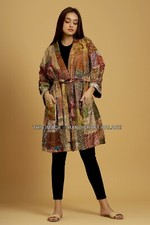 Indian Patchwork Kantha Jacket, Soft Silk Kantha Jacket, Cotton Bath Robe Kimono