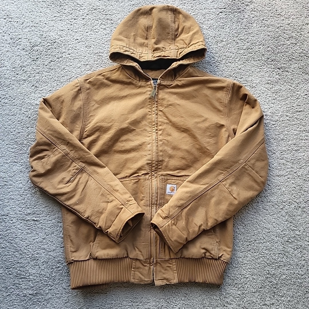 Vintage Carhartt Active Jacket Mens Large Tan J130M Work Vintage Carhartt Active Jacket Mens Large Tan J130M Work
