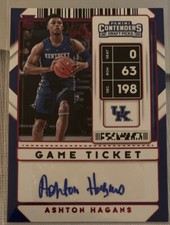 Ashton Hagans Kentucky Basketball Panini Red Foil autograph rookie card Calipari