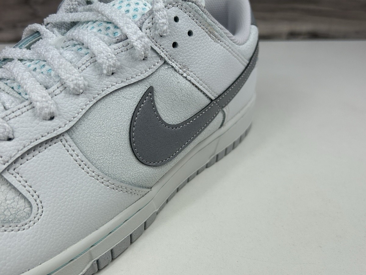 NEW Nike Dunk Low Retro SE Summit White Metallic Silver