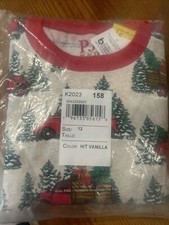 The Childrens Place Merry Christmas Pajamas Kids Size 12 NWT Cotton