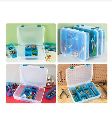 Sterilite 14028606 Divided Case - Blue for sale online | eBay