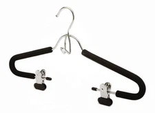 Foam Padded Metal Hanger w/Clips 10 PK