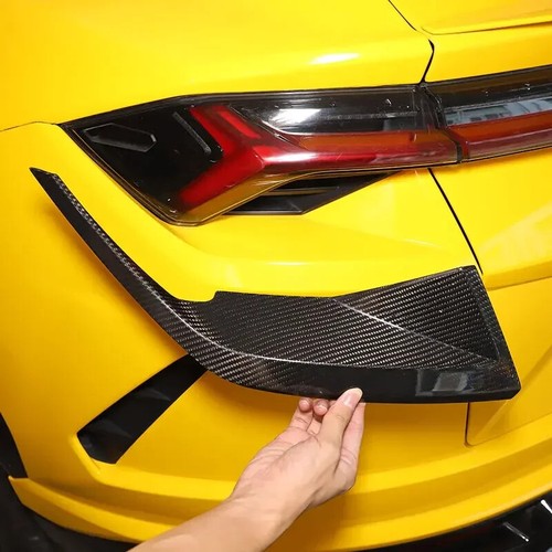 For Lamborghini URUS 2018-23 Real Carbon Fiber Tail Light Cover Rear Lamp Trim - Foto 2 di 19