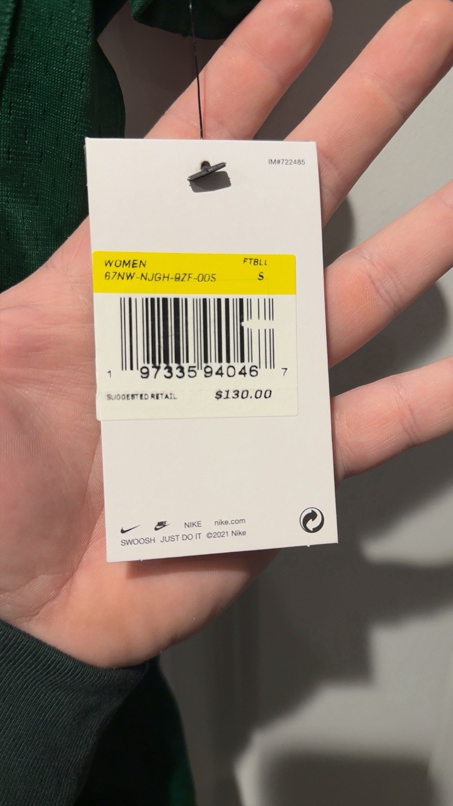 New York Jets Aaron Rodgers On Field Jersey Size Women’s Small NWT thumbnail 3