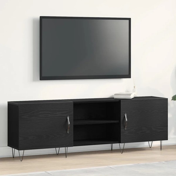 Tv-Schrankset 150 X 30 X 50 Cm Schwarz Eichen-Optik-image