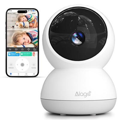 Indoor Camera, 3K HD Indoor Security Camera, 360° Pan/Tilt Pet Camera, 2-Way ...