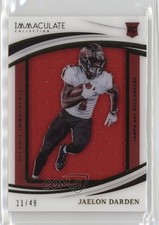 2021 Panini Immaculate Clearly Rookie Jerseys 11/49 Jaelon Darden #CRJ-JD 04yp