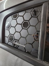 Honeycomb Hexagon Window Decals Outlineset Of 2 - Dodge Charger Vinyl Stickers