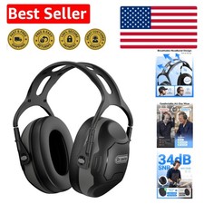 Over-the-Head Noise Cancelling Earmuffs - 34dB SNR for Comfort and Safety