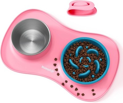 MateeyLife Hundenapf-Set 3-in-1, Anti Schling Napf Hund &