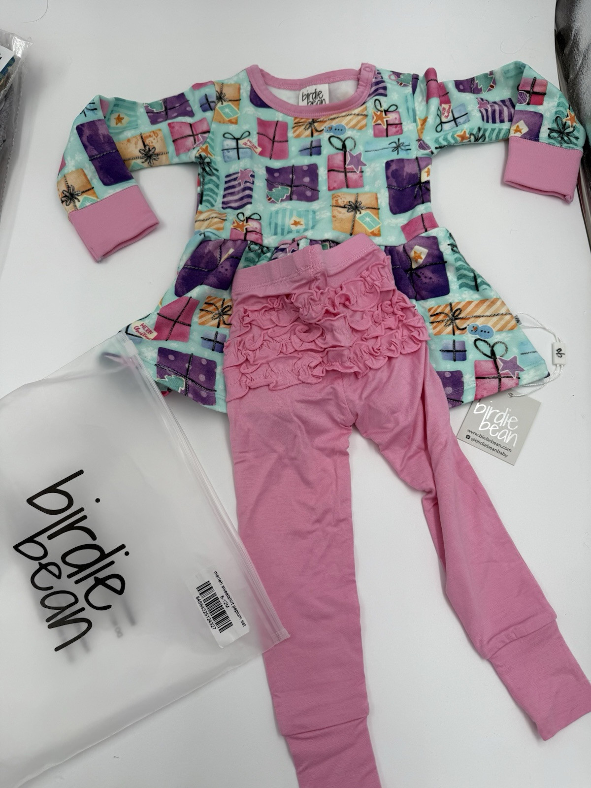 Birdie Bean 6-12 Mos Mariah Sweatshirt Peplum Set