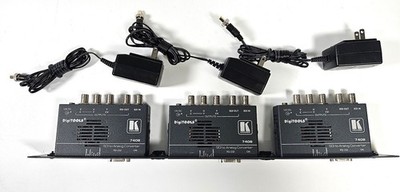 3x Kramer 7408 DigiTOOLS SDI to Analog Converter w/ Rackmount & Power Supplies