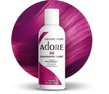 3 Pack Adore Semi Permanent Hair Dye Color 4oz 086 Raspberry Twist