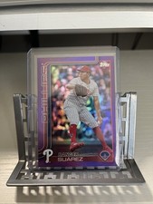 2025 TOPPS RANGER SUAREZ PURPLE BOARDER FOIL #D 131/250
