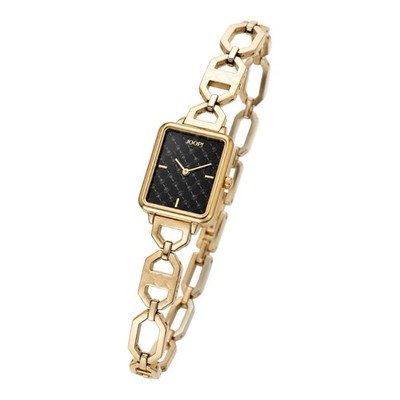 JOOP! Damen Uhr 2036592 Gold 26mm Rechteckig Cornflower 5ATM Armbanduhr Quarz