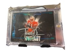2025 Panini Black Terrell Owens 49ers 1/1 Autograph NFL Trading Card