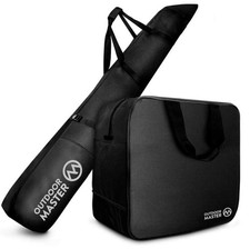 OUTDOOR MASTER TRAVEL SKI BAG AND BOOT BAG COMBO BLACK