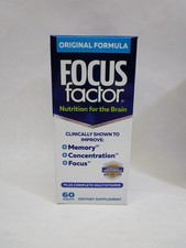Focus Factor Original Formula Multivitamin Brain Health 60 Count Bottle 2/28