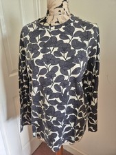 Image of Regatta x Orla Kiely Long Sleeve T-Shirt Top Birdy Grey Size 16 BNWT