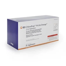 Skin Prep Solution ChloraPrep Hi-Lite Orange 3 mL Applicator BD 930415, 25/Box