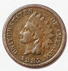 Indian Head Penny Lot of "1" VERY NICE 1885 GOOD OR BETTER°$ FREE SHIPPING $#V81