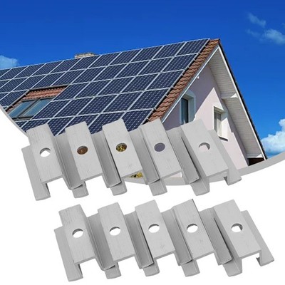 Home Improvement Solar Middle Clamp Aluminum Alloy Aluminum Alloy Clamp Height