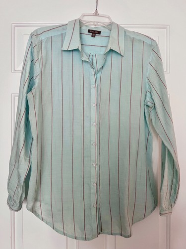 Lilla P | Cotton Button Down Blouse ~ Med