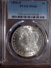 1898-O Morgan Silver Dollar - PCGS MS64 - Choice/Gem BU - Very Flashy!