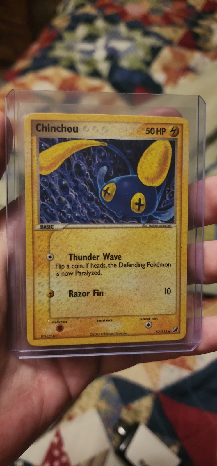 Pokémon Chinchou 52/115 EX Unseen Forces Regular Common 50 HP Pokémon TCG