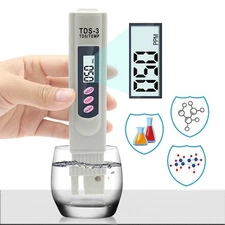 Handheld Water Quality Hardness Purity Digital LCD Meter 0-9990 PPM TDS TDS-3