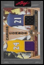2023 Leaf Art of Sport - Canvas Combos Bronze #CC-20 Kobe Bryant / Kevin Garnett