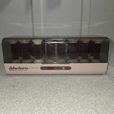 Windmere Gentle Curls 24 Hairsetter Hot Rollers with Clips Multiple Size Vintage