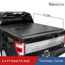 5.5FT 3-Fold FRP Hard Bed Tonneau Cover For 04-14 Ford F150 06-14 Lincoln Mark