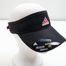 Adidas Hat Women's Black Climacool UPF Reflective Visor One Size