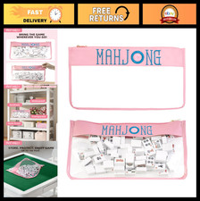 Empty Mahjong Tiles Bag with Zipper - Holds 1...