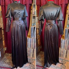 Victorian Choice Reproduction 1800s Dress Gown Black Medium Western Women&rsquo;s