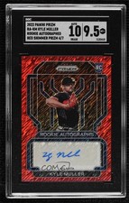 2022 Panini Prizm Rookie Red Shimmer /7 Kyle Muller SGC 9.5 Mint+ Auto 0h26