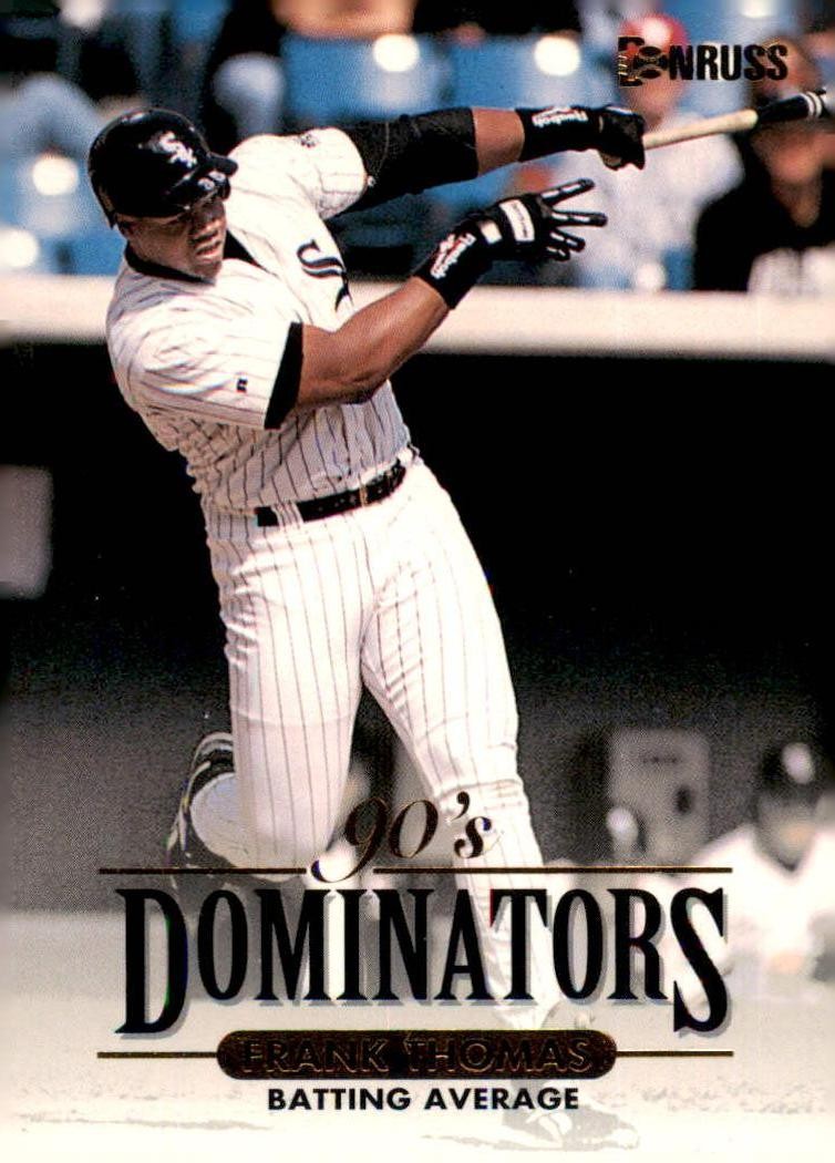 1994 Donruss #2 Frank Thomas 90's Dominators: Batting Average
