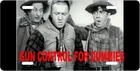 3 Stooges Gun Control For Dummies License Plate Vintage Car Art Photo Print