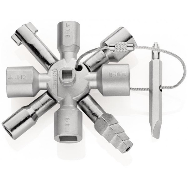 Knipex UniversalschlüSsel Twinkey Schaltschrank SchlüSsel Dreikant Vierkant Bits-image